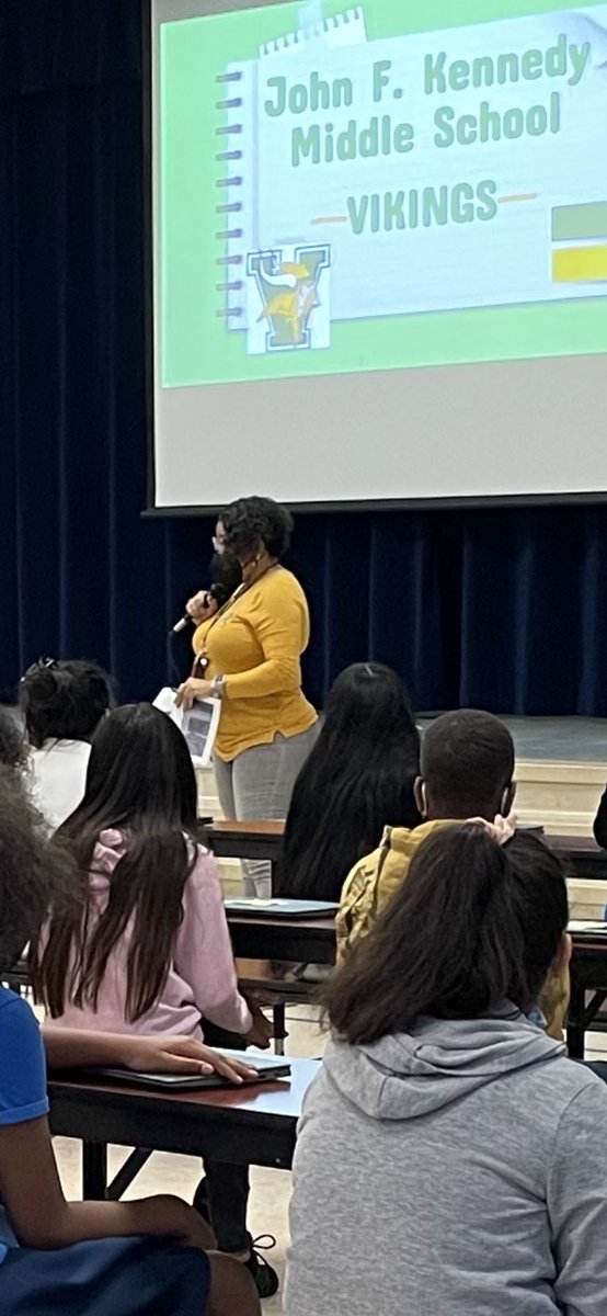 CFriessPBC's tweet photo. Thank you @jfk_vikings for coming to @NorthmoreElem to talk and help our students register for their electives as they prepare for middle school! @CPedraza_AP @DRGRAYDON2 @Area4SuptPBCSD @pbcsd #YourTimeToShinePBC #Future6thGraders https://t.co/MFTVZJ8bQo