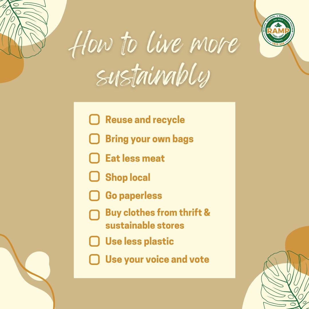 cppramp's tweet image. Happy Earth Day from RAMP! Swipe right to learn about how to help the planet by living more sustainably. #CPPRAMP #TRIOSSS #TRIOworks