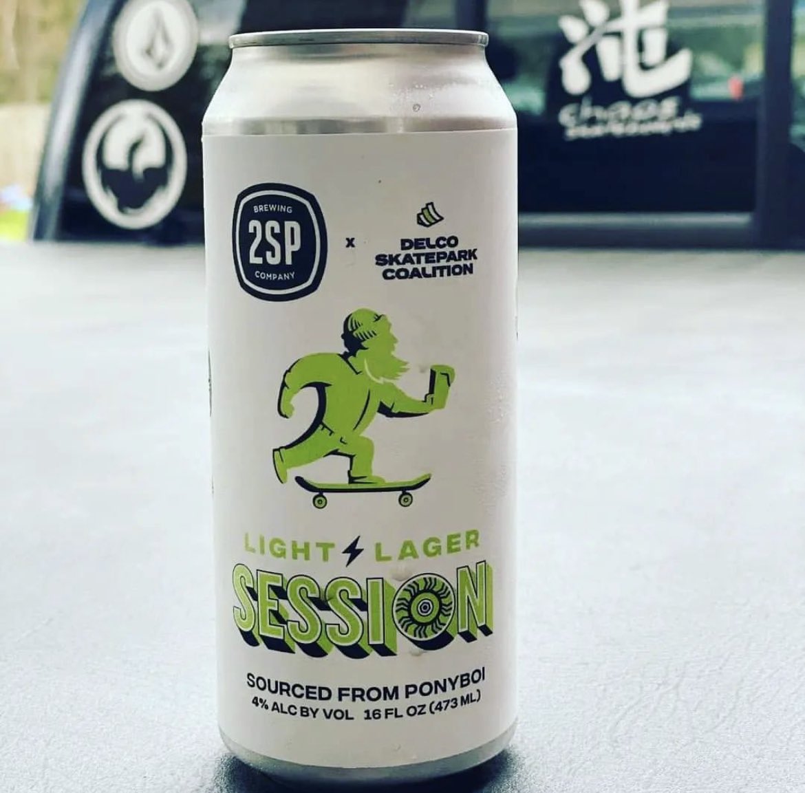 OriglioBev's tweet photo. .@2spbrewing is helping to raise funds for the Delco Skatepark Coalition with their new Pony Boi label artwork #hopart https://t.co/4ErI4HQkBJ