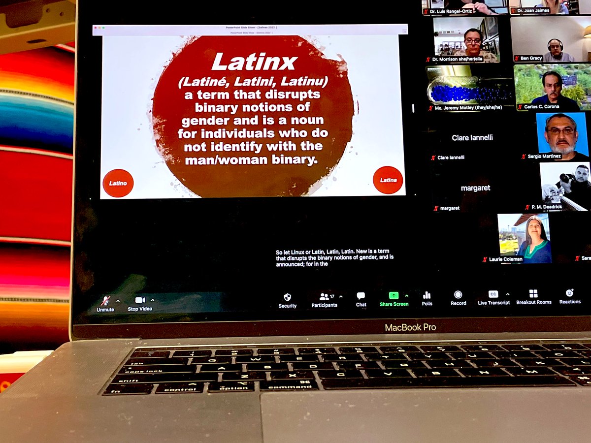 SACTeachLearn's tweet photo. Thank you @drcriss_salinas for this wonderful session you presented this afternoon.

SAC Faculty Friday | What is Latin*? Who is Latinx? https://t.co/iamcex25sI