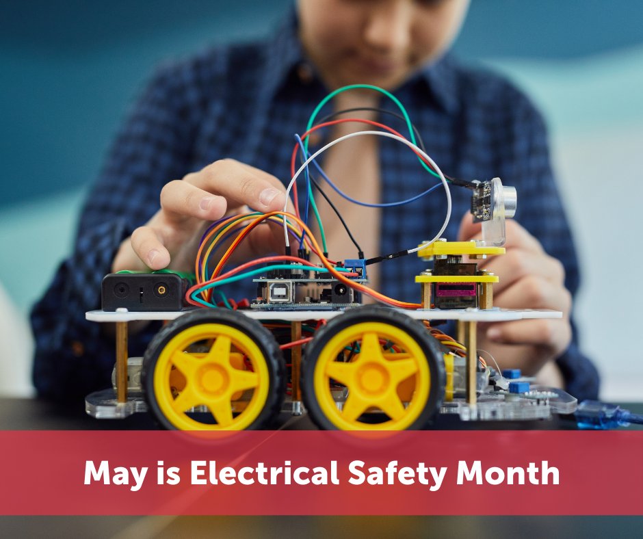 May is #ElectricalSafetyMonth! Keep your classroom and students safe by using protective coverings on outlets that are not in use, replacing frayed wires and teaching your students the important of electrical safety. Contact your local co-op for more safety tips!