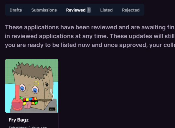 FryBagzNFT's tweet photo. WE ARE PRE_APPROVED ON @MagicEden
Coming back strong from our twitter suspension mofos!
WE BE STONERS
#GetFried #FBZ #Solana #NFT #NFTs https://t.co/1HhsSyovMX