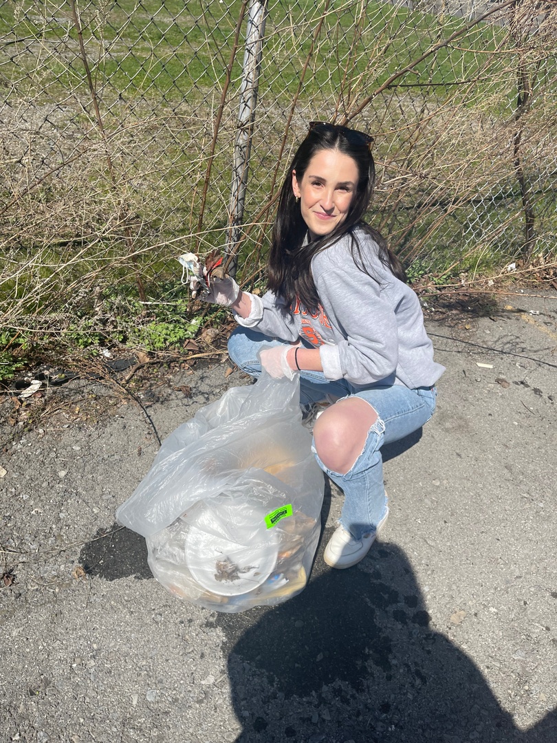 pinckneyhugo's tweet photo. This was one of those projects where we really got into the weeds, picking up litter as part of the #OCRRA Earth Day Litter Cleanup. And yes, we recycle all of our old dad jokes. #PHG20for20 https://t.co/80y4qF3fq5