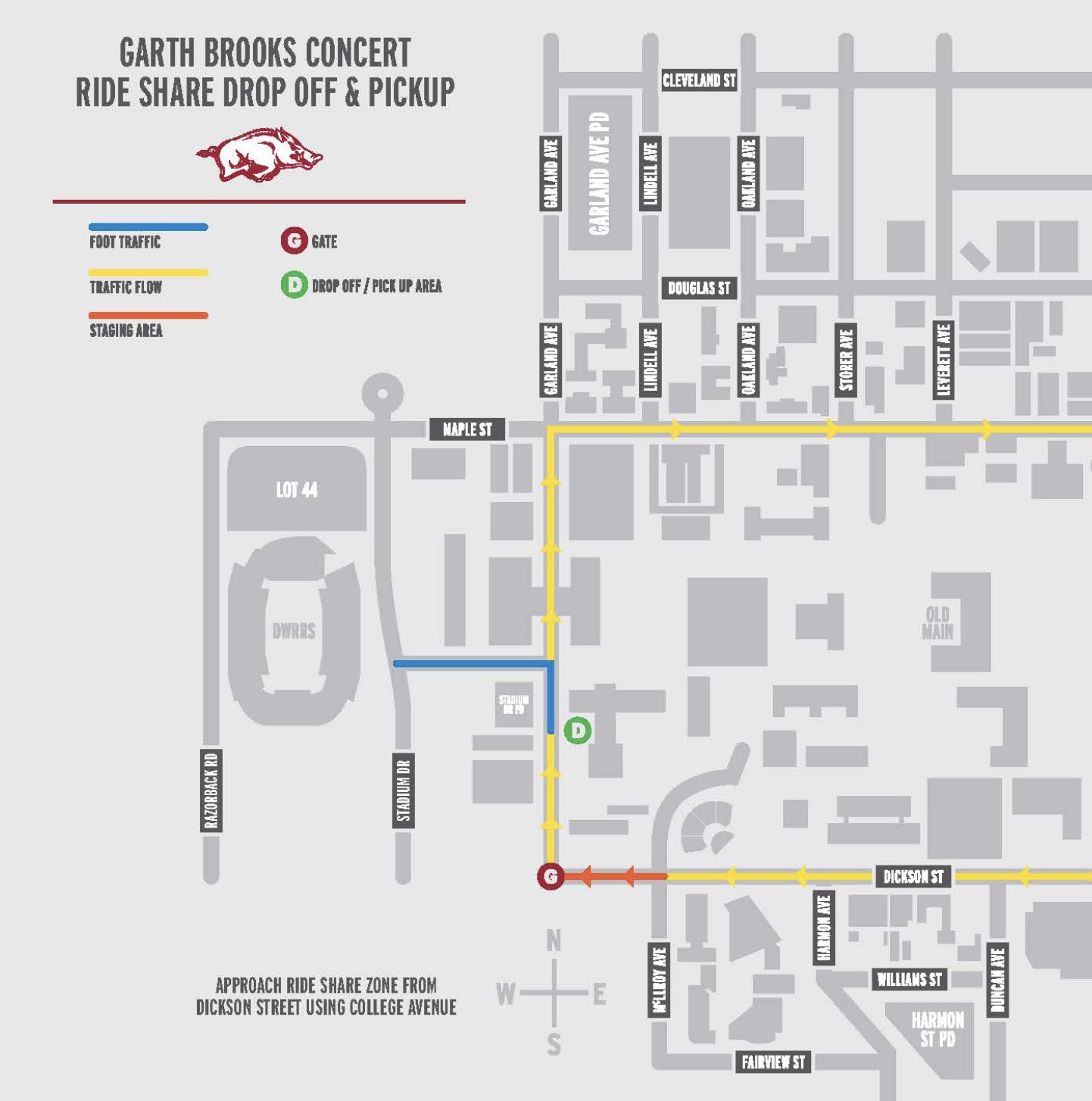Arkansas Razorbacks 🐗 on Twitter "4. Parking options that remain at