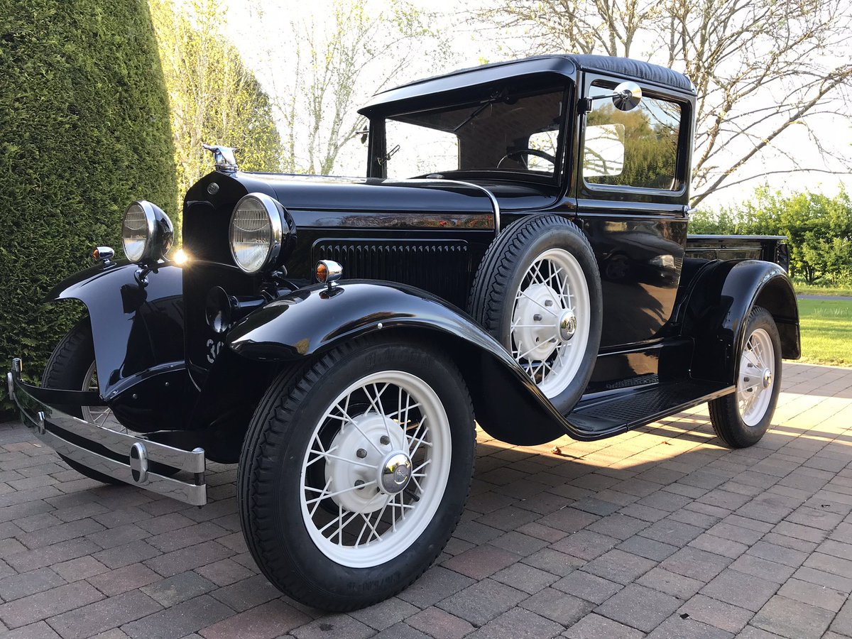 DBrestorations's tweet photo. Not too shiny black that’s what the owner wanted #ford #modelA #classicrestoration #pickup https://t.co/2BaUu77Jqd
