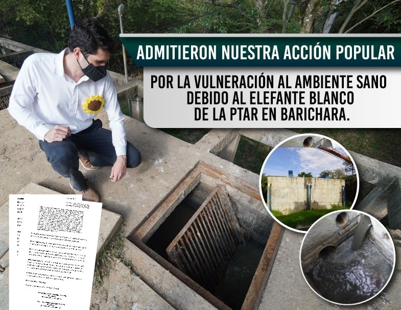 FabianDiazPlata's tweet photo. Fue #ADMITIDA la #AcciónPopular que Interpusimos junto con las comunidades por la vulneración al derecho al ambiente sano en razón al #ElefanteBlanco de la #PTAR de #Barichara - #Santander. https://t.co/rgsjYWba3P