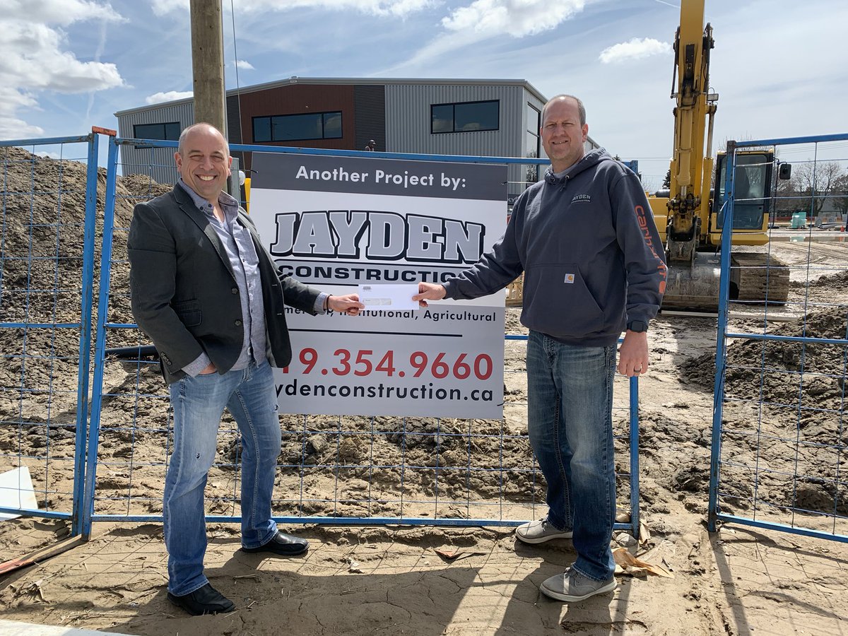 Thank you to Jayden Construction for supporting the Risehouse Rock a Thon.   See you next Saturday <a href="/sonsofkent/">Sons of Kent Brewery</a> brewery in Chatham starting at 11AM!  Details at Risehouse.ca.  #risehouserockathon