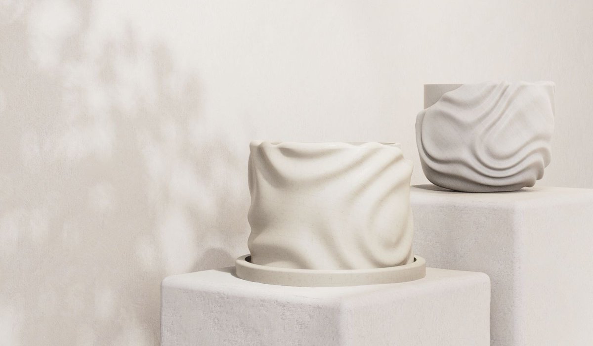 DesktopMetal's tweet photo. Happy #EarthDay! Did you know, 15B trees are harvested each year producing 84M tons of wood waste in the US alone? With Forust, we are striving for alternative sustainable ways to make wood parts by #3Dprinting upcycled tree waste to create products - like these unique planters. https://t.co/auobwB1GYr