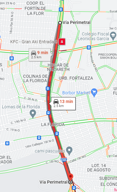 ATM_Transito's tweet photo. #ATMinforma | Se registra #MovilidadReducida por #Siniestro de tránsito en Vía Perimetral, altura del GOE, en dirección hacia el Sur.

#PorTuSeguridad Tome sus precauciones al conducir y respete los límites de velocidad.

#GoogleMaps https://t.co/aVX9pVQ2ok