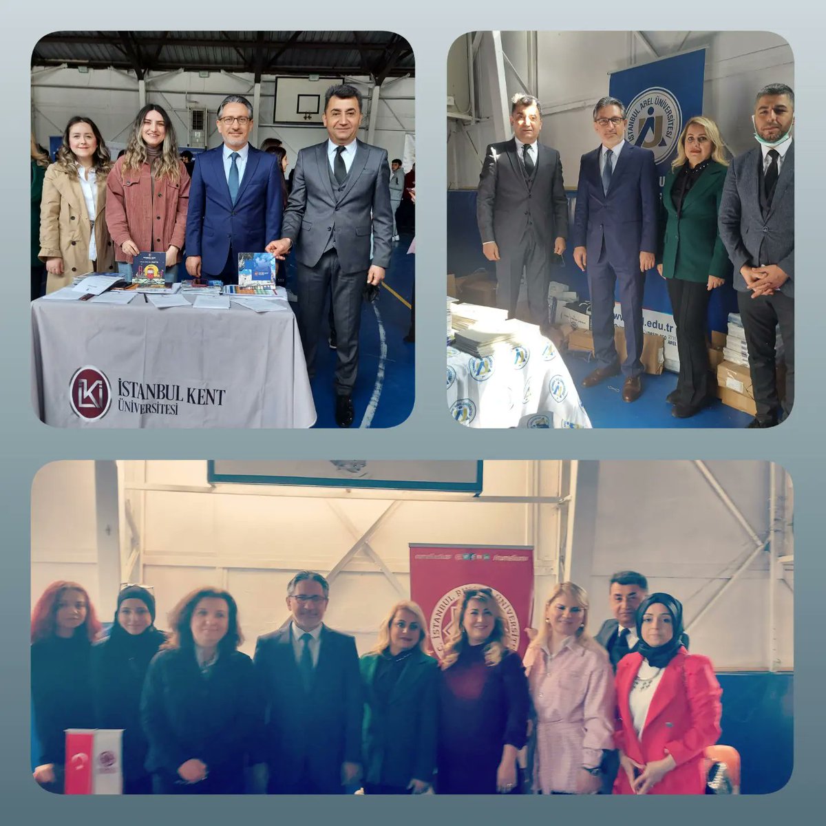 BakirkoyMEM's tweet photo. İlçe MEM Sn.M.Fatih Çepni 6.Bakırköy Eğitim ve Kariyer Günleri Fuarına katıldı.
Düzenlenen fuarda öğrencilerimiz, gelecekleri ile ilgili en önemli tercihlerden biri olan meslek ve üniversite seçiminde yol gösterecek olan,üniversitelerin stantlarını gezerek tanıma imkanı buldular. https://t.co/QBEFnbnmfv