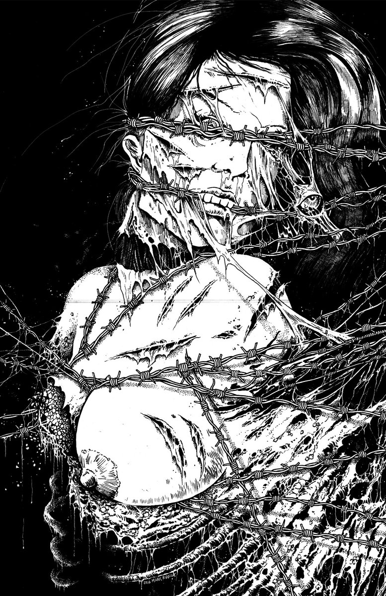 LiliMissMetal's tweet photo. #MarkRiddick art 🖤🎨🖌🔥🤘😍 https://t.co/UKxkPW7bfI