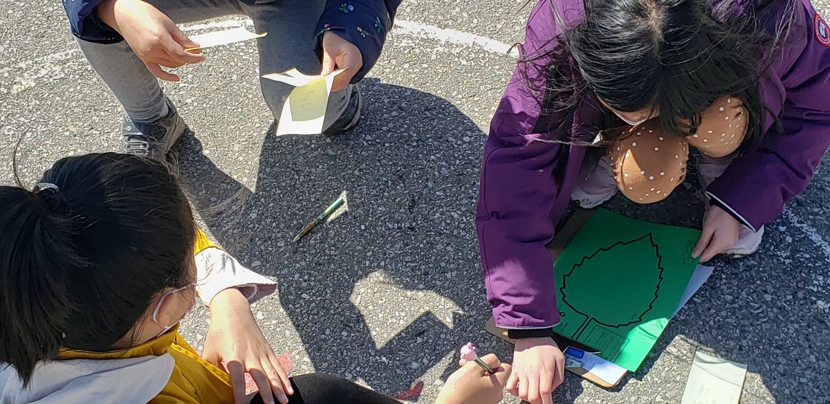 DCPSEco's tweet photo. @DCPSschool students did some solo sits, got inspired by nature and wrote some nature poems for our Poet- Tree for Earth Day! https://t.co/2aYLxATeaY
