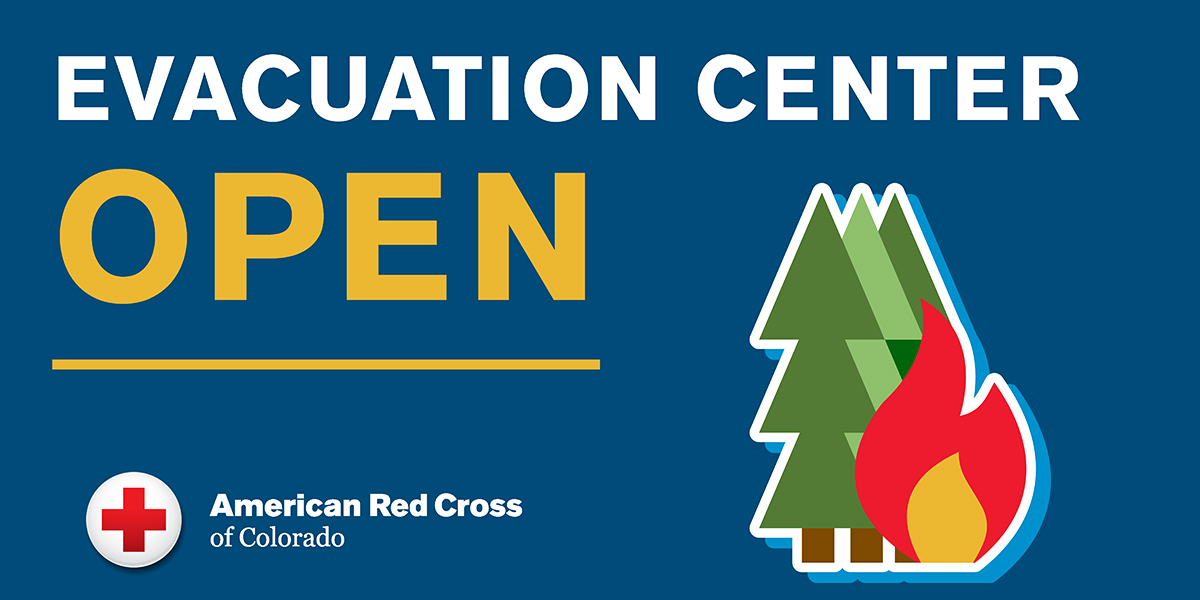 COWYRedCross's tweet photo. #EvacCenter is open for the #NorthgateFire in @epcpio: Pine Creek High School 10750 Thunder Mountain Ave., Colorado Springs, CO 80908.

Red Cross volunteers are standing by to help people with immediate needs, supplies &amp; support. Visit https://t.co/yuka3Tq4aZ for current updates. https://t.co/ac0nuqq1tM