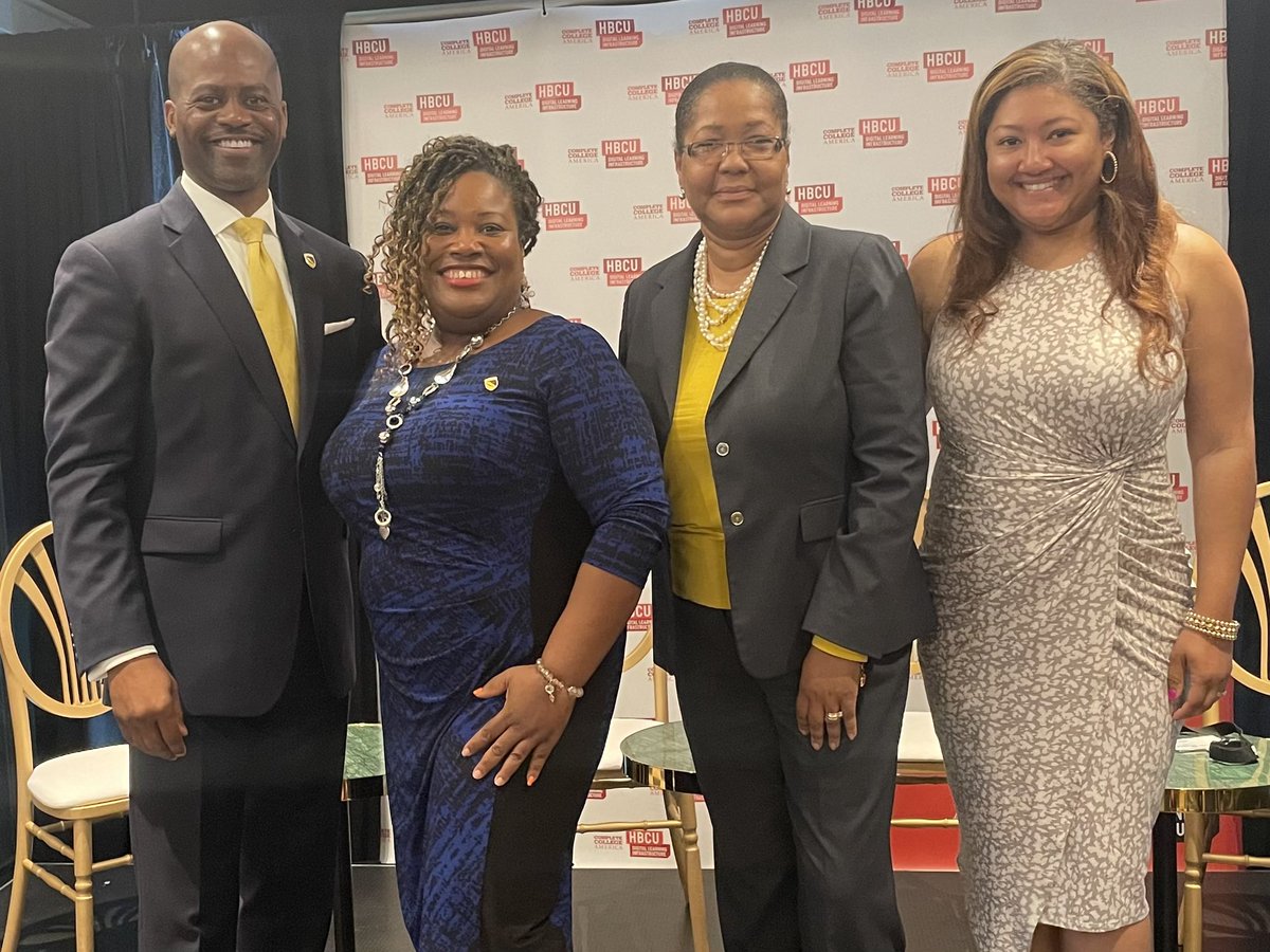 Had an amazing time with <a href="/CoppinPresident/">Dr. Anthony L. Jenkins</a> and team sharing <a href="/CoppinStateUniv/">Coppin State University</a> pillars of #DigitalLearning success at the <a href="/CompleteCollege/">Complete College America | CCA</a> #HBCUDigitalSuccess Convening. Go Eagles!! We soar!! #ExperienceTheTransformation #highereducation #TechNews