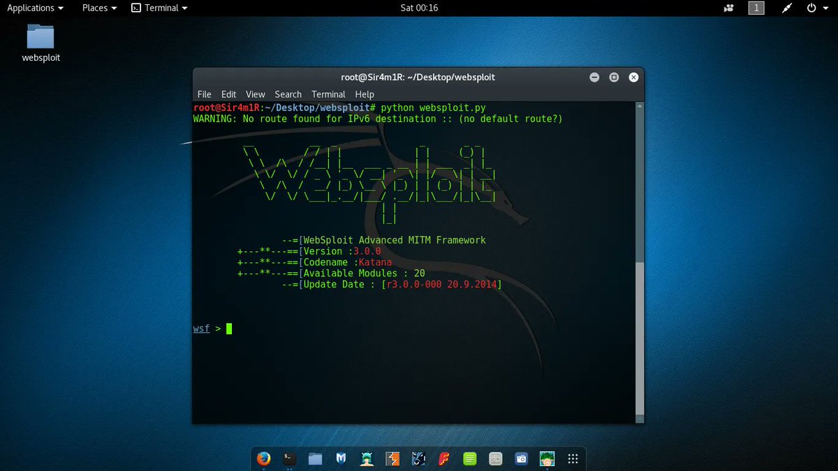 chc_course's tweet image. websploit
 مشروع مفتوح المصدر يستخدم لفحص وتحليل النظام عن بعد 
من أجل العثور على أنواع مختلفة من نقاط الضعف. 
هذه الأداة قوية للغاية للإختراق الاخلاقي بواسطة MITM.
chc-course.com/tools/Qk522LbL…
