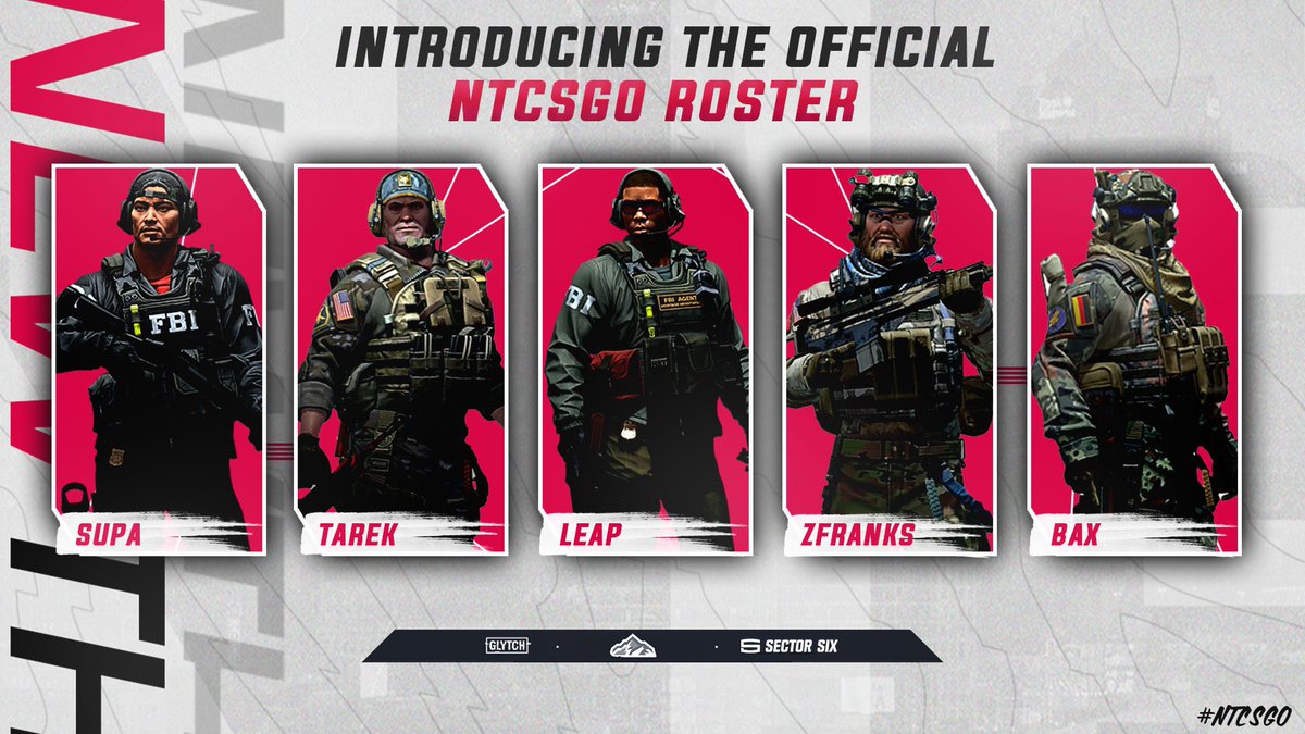 Introducing our roster for <a href="/ESEA/">ESEA League</a> Advanced Season 41!
 
🐺 @Mistafila
🐺 <a href="/TarekCS_/">Tarek</a> 
🐺 @Xamcs1
🐺 <a href="/ZFranks_/">ZFranks</a>
🐺 <a href="/BAxx41/">BAx</a> 

🐺 @Cbass_csgo [Sub]
 
#NTCSGO