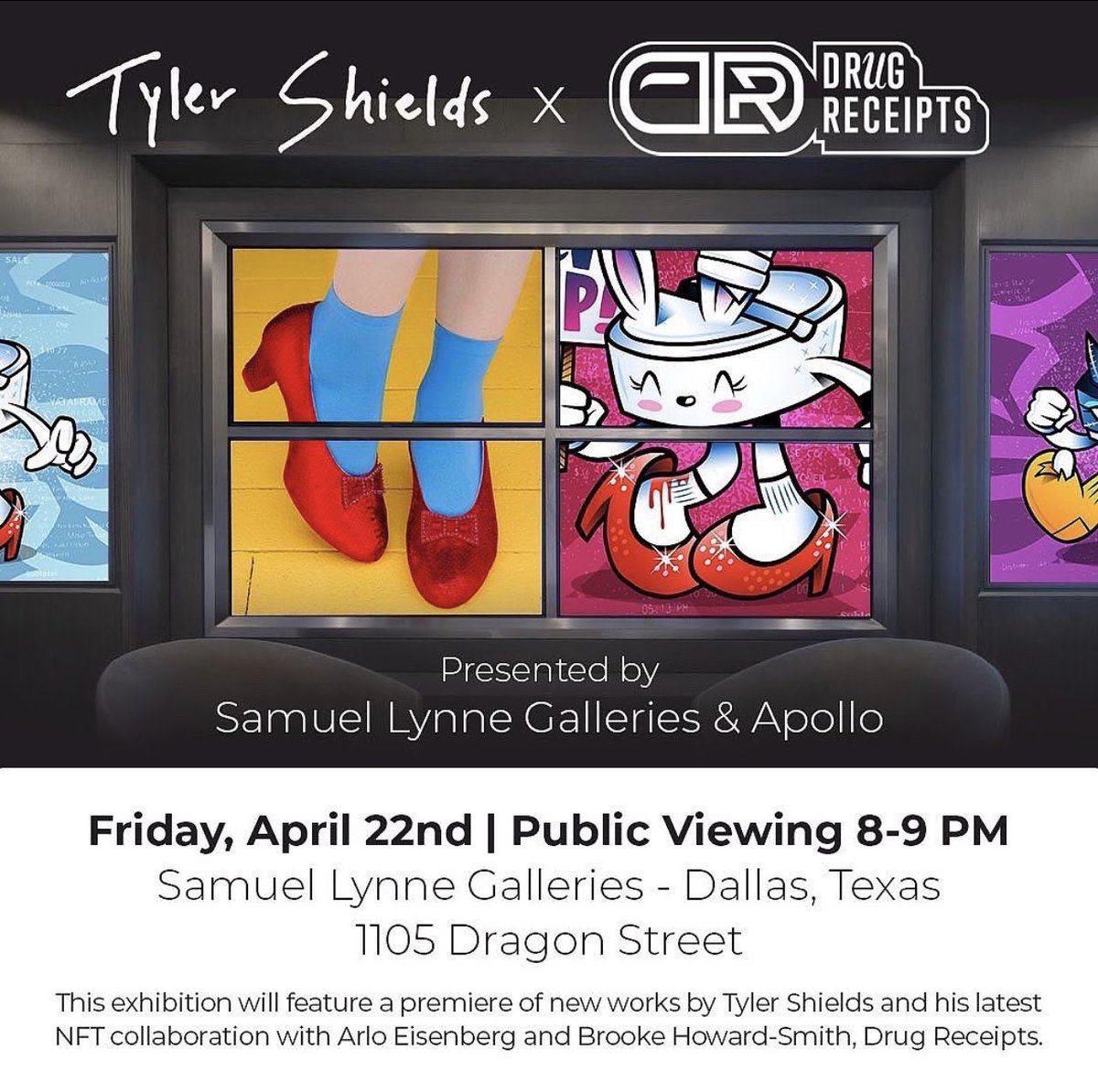 b0tswanaa's tweet image. @DrugReceipts 

The wait is over.

They said we would be exhibited in a fine art gallery and now they’ve delivered.

They also said, @Sothebys next month 👀

And… it doesn’t stop there, retail capability with merch, trait drops, integration with broader Non Fungible Labs, AI 🤐