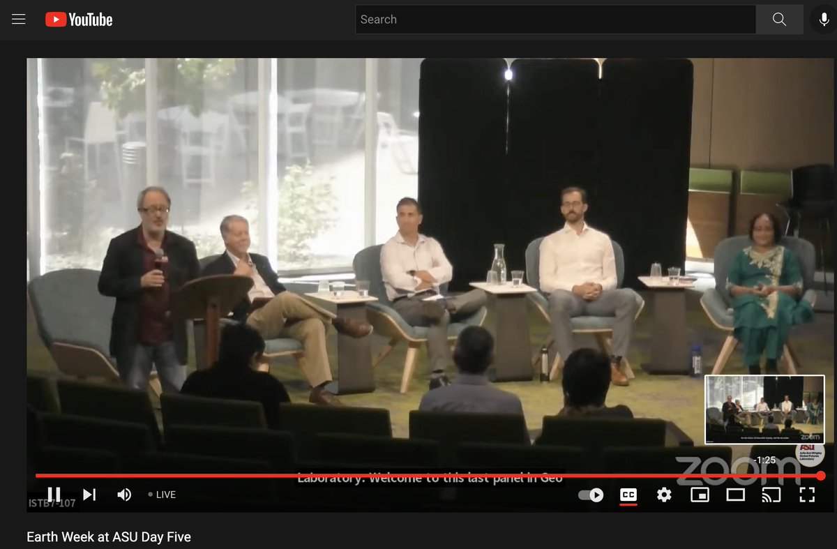 ASUGlobalFuture's tweet photo. Happening now at #ASUEarthWeek: "Three Conversations on Time and Global Futures"
Watch the livestream: https://t.co/WRiutjarUQ #EarthDay2022 #EarthDay22 https://t.co/1vXjEGlPHg