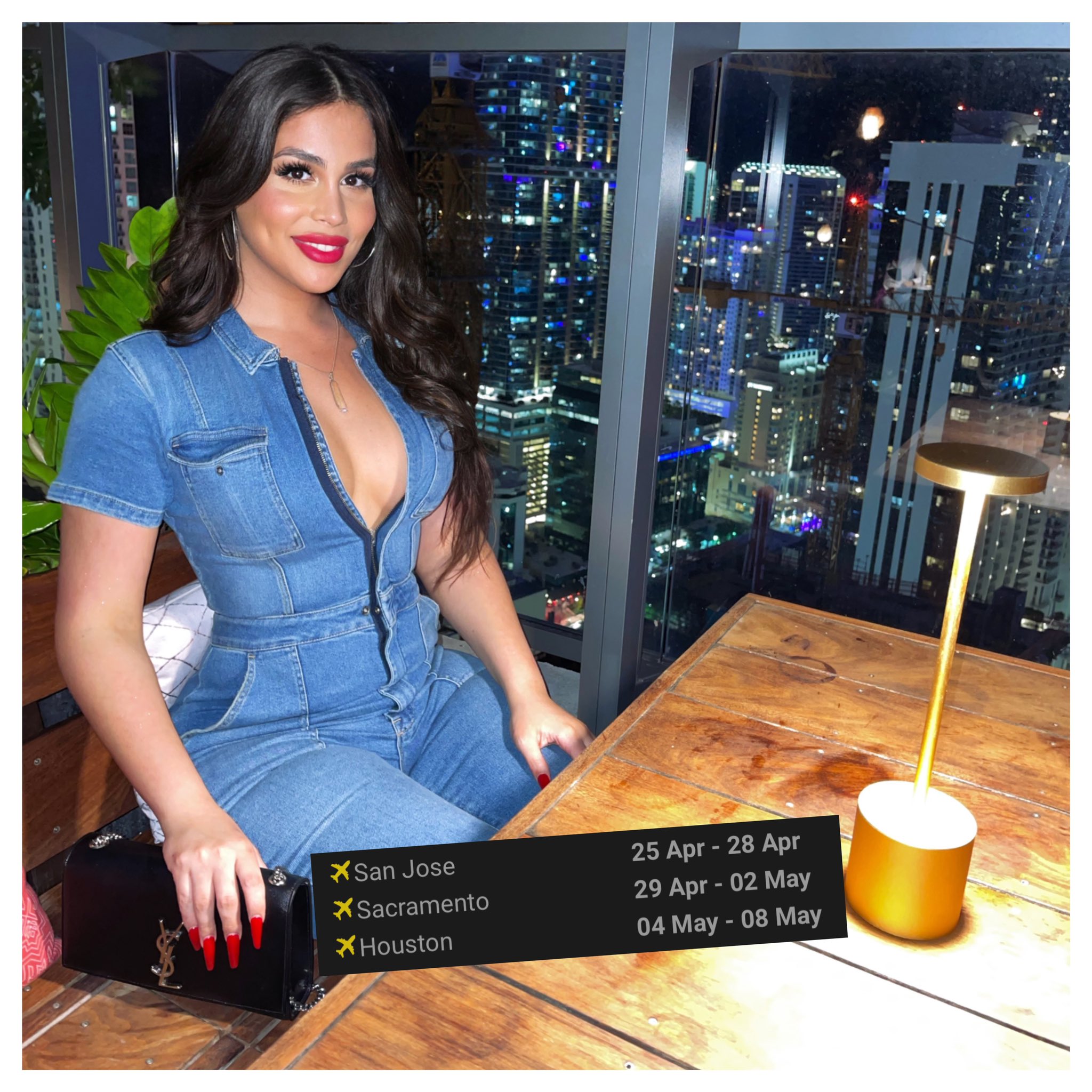 🫅🏻 King Olivia Jade on X: Updated Travel dates! Catch me while you can.  Ill be taking some time off after houston trip. Visiting dates on photo!  @theamericanjade t.coSAAsKIwzlB t.co3CWe57UzQx  X