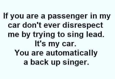 terrye_thorp's tweet image. I didn’t think that this actually needed to be said- but for those of you who may get a bit carried away when your jam comes on #mycar #leadsinger #backupsinger #jamming #music