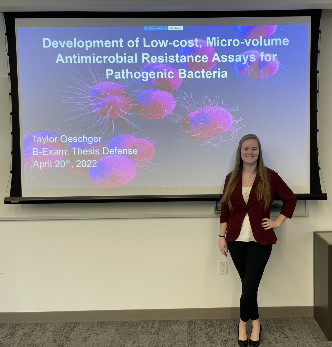 TaylorOeschger's tweet photo. Successfully defended my thesis on Wednesday so I guess that makes me Dr. Gonorrhea Girl now #PhDone https://t.co/SBeck7b4S0