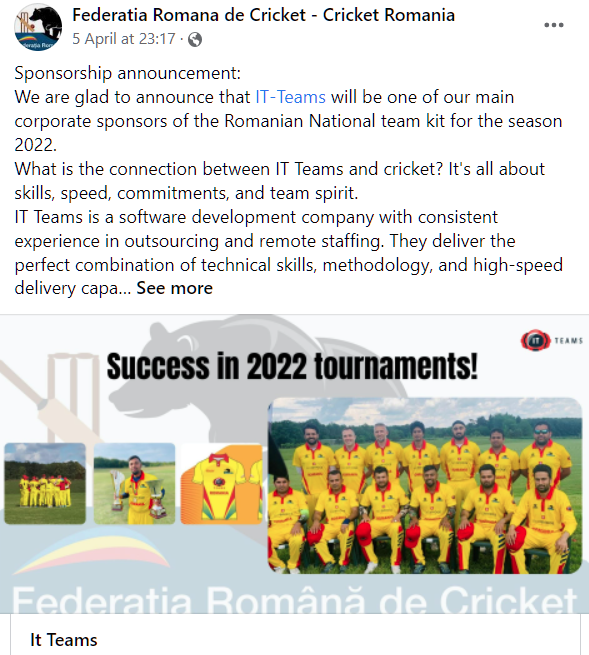 Federatia Romana de Cricket (Cricket Romania) tweet media