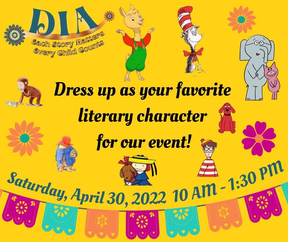 NuecesLibraries's tweet photo. Authors, Resources and more! Join us Saturday, April 30th! Dia De Los Ninos! https://t.co/Grb46uI5Mb