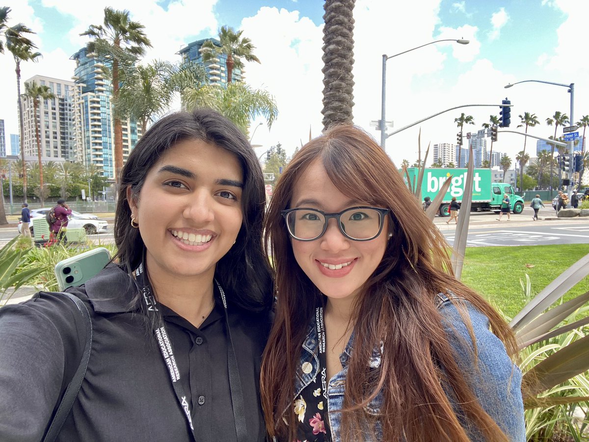 After 3 years of working together we finally got to meet in person! #AERA2022