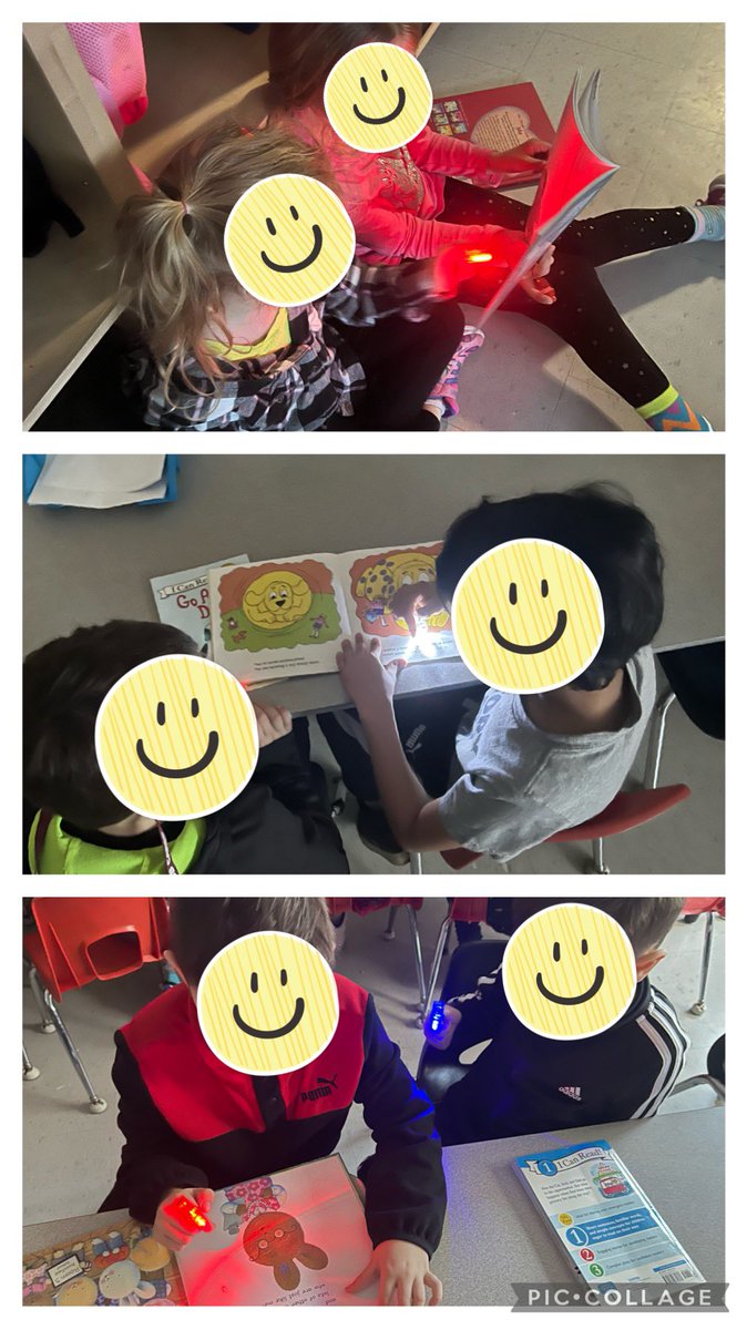 ms_neumann's tweet photo. To help celebrate #EarthDay2022 our students participated in #EarthHour by having some flashlight fun with our reading buddies. @stmikeswdstk #onted #kindergarten https://t.co/uuWNLnoxke