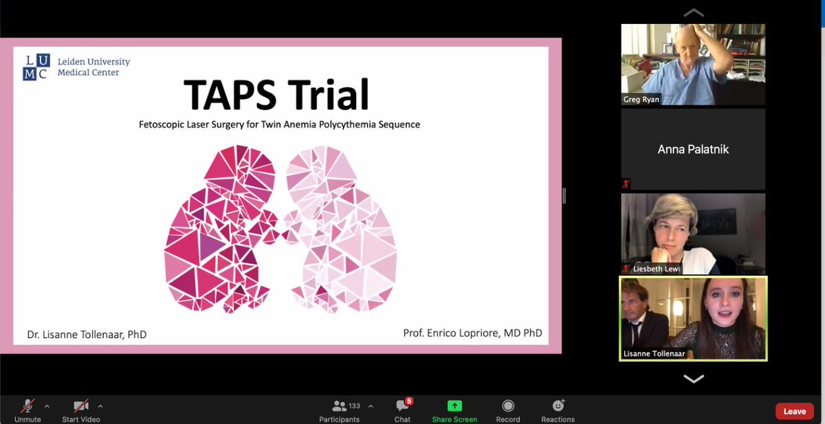 Another perk of being a member of the NAFTNet is you get to collaborate and participate in international studies -the TAPS trial led by investigators in the Netherlands