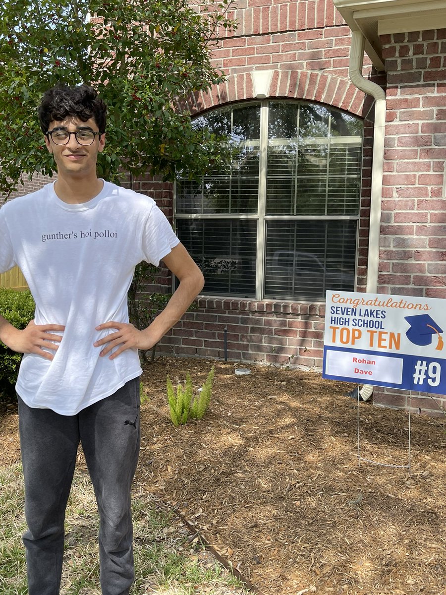 Congrats to our Top 10! Rohan Dave is #9 for the #7LakesHS Class of 2022! <a href="/kfinnesand/">Kerri Finnesand</a>