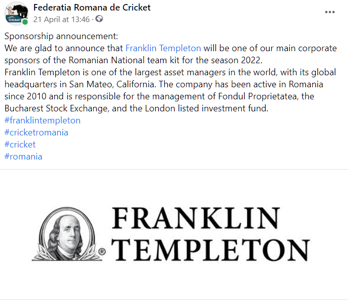 Federatia Romana de Cricket (Cricket Romania) tweet media