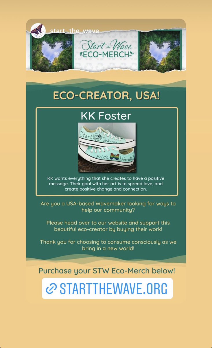 Head over to my Instagram as I am now an Eco-Creator for Start the Wave making Eco-Merch! 🌊✨💚🌈🌎

#startthewave #stwecomerch #ecocreator #WynonnaEarp