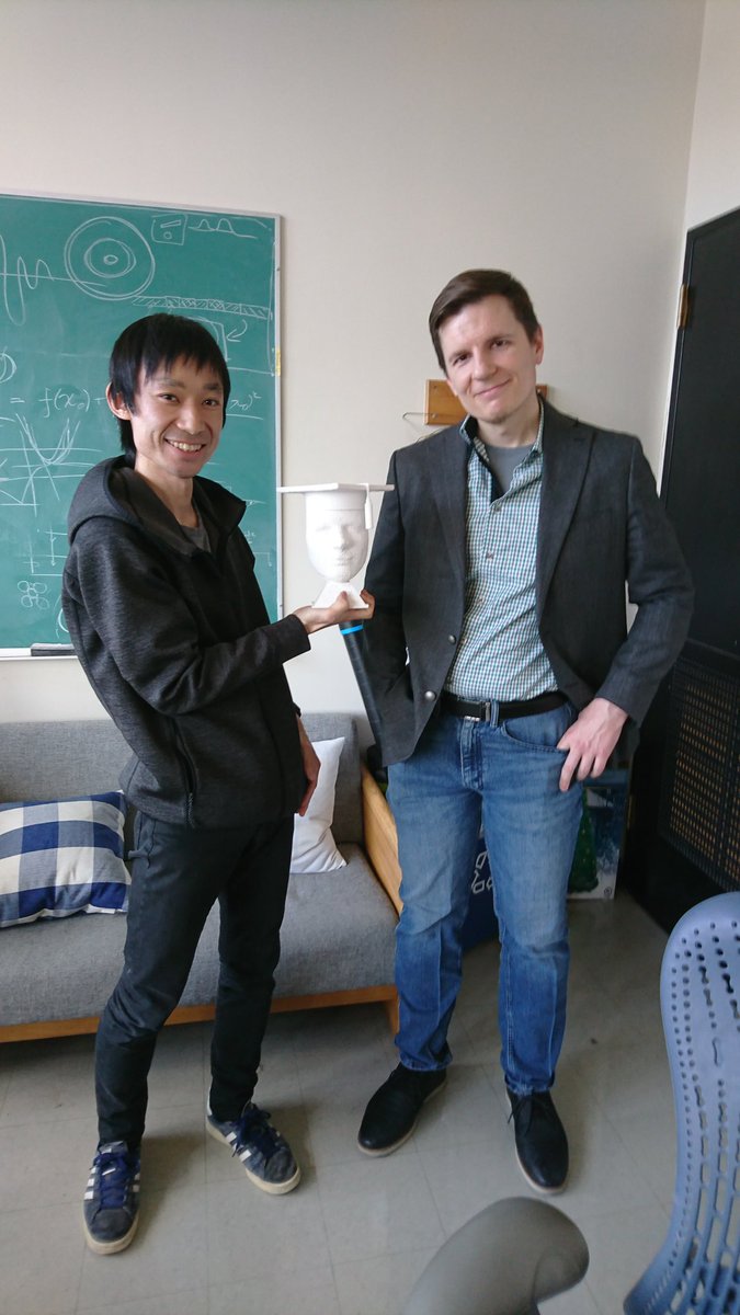 Macfarlane Lab (@labmacfarlane) on Twitter photo The lab gives a bittersweet farewell to our star postdoc <a href="/MichikaOnoda/">Michika Onoda | 小野田実真</a>. One last photo with <a href="/Macfarlane_RJ/">Rob Macfarlane</a> and the Mega Rob-bust! The lab gives a bittersweet farewell to our star postdoc <a href="/MichikaOnoda/">Michika Onoda | 小野田実真</a>. One last photo with <a href="/Macfarlane_RJ/">Rob Macfarlane</a> and the Mega Rob-bust!