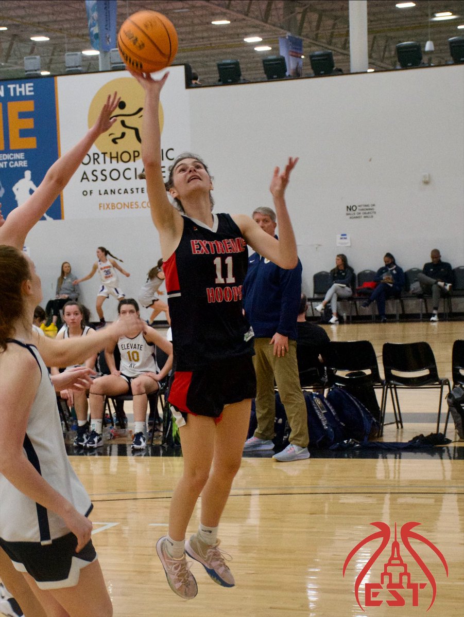 2 hours of I-87 in NY separate the home bases of <a href="/ElevateNYgirls/">Elevate NYBC Girls Basketball</a> &amp; <a href="/NY_ExtremeHoops/">NY Extreme Hoops</a>, so of course I had to spend an hour on Court 7 when they matched up. Competitive battle &amp; melting pot of a game with future college talent at all levels. #ViewsFromTheBaseline from a good one 📸