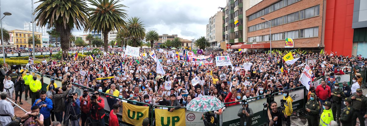 En este momento inmensa manifestación en Sogamoso, Boyacá