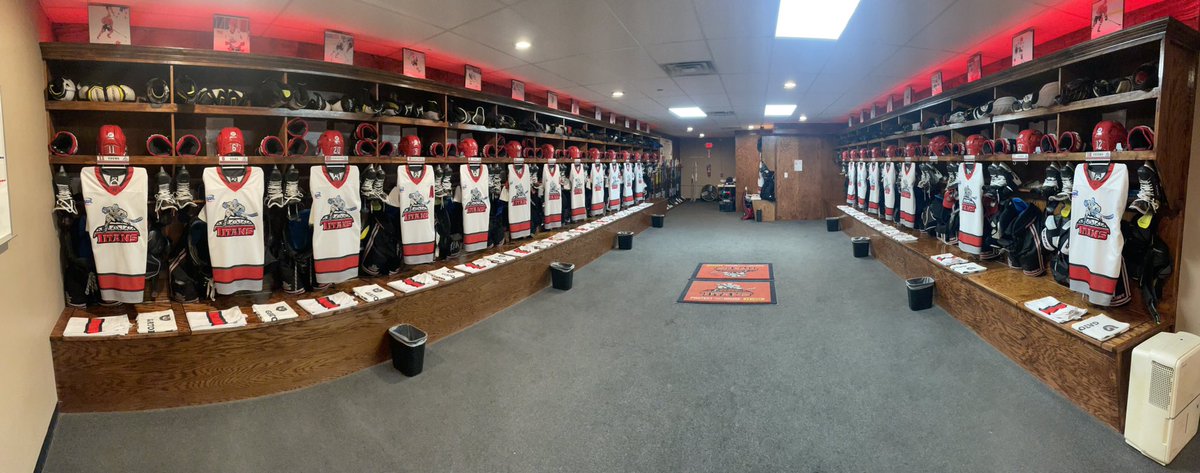 Smitshow4's tweet image. Game 1 of the Robertson Cup Playoffs is here. Let’s rock. #RedBuckets