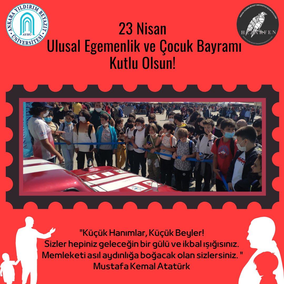 23 Nisan Ulusal Egemenlik ve Çocuk Bayramı Kutlu Olsun!