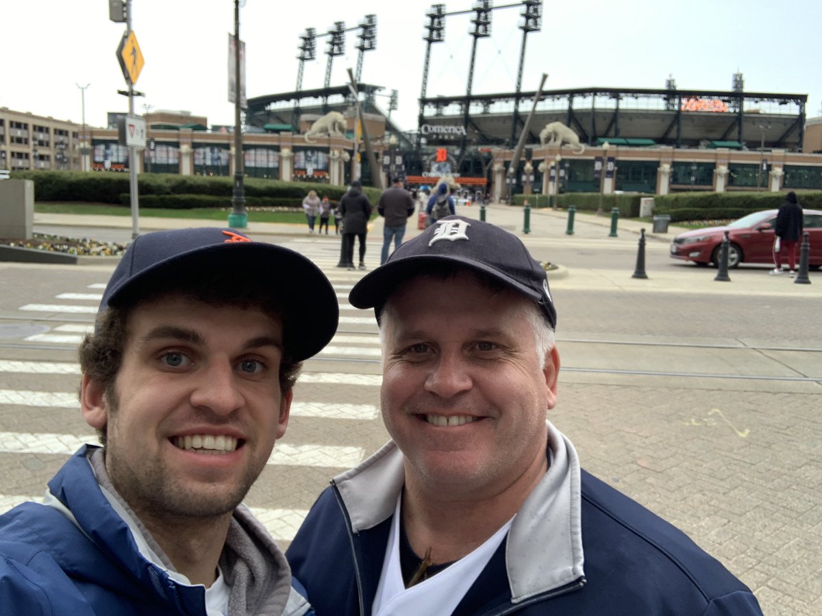 Ghost of Ernie and Son of Ghost of Ernie in the house tonight to witness some history. Let’s go <a href="/tigers/">Detroit Tigers</a>!

Sec 216, row B if you’re in the yard and want to say hi. #DetroitRoots #Miggy3000 #Tigers