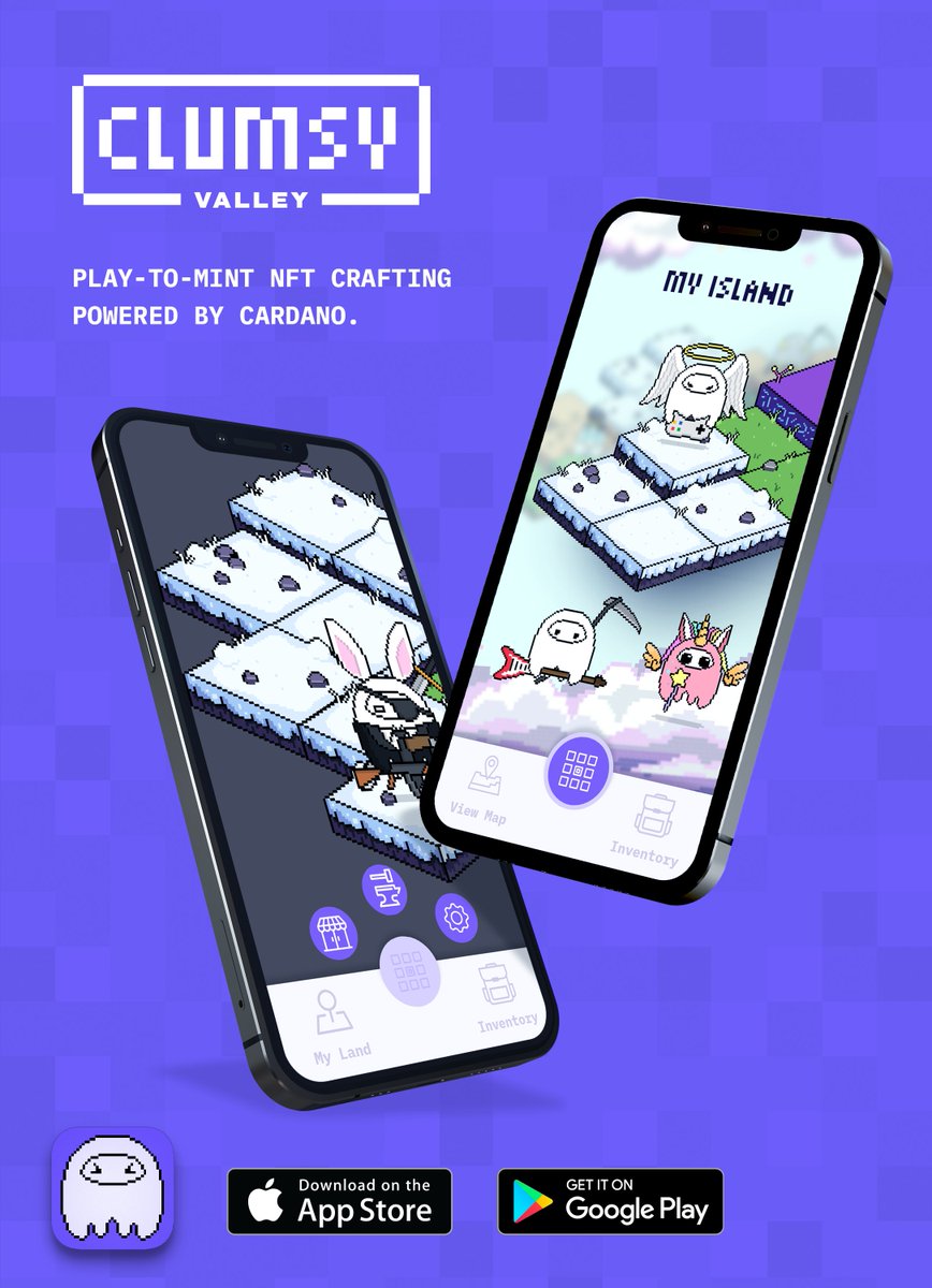 Clumsy_Ghosts's tweet photo. While we do some house keeping on our larger site, why don't we invite you to our new Valley site? https://t.co/k4olJRXKrm We're building a rich ecosystem for exploring and farming materials to craft and mint your own unique NFTs. We're calling it play to mint. https://t.co/HMNkbEFIJM