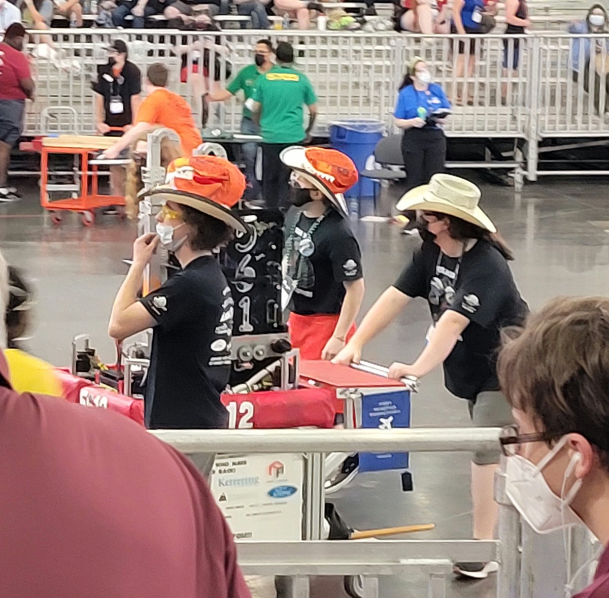 Qualification matches are finished. We finished in 45th place. Tomorrow is alliance selection and playoffs. Go Robo-Raptors! #FIRSTChamp #omgrobots