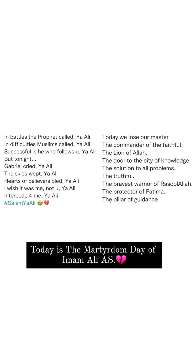 being_saiyyed's tweet photo. #MartyrdomOfImamAli 💔 https://t.co/6LBVLdd0nt