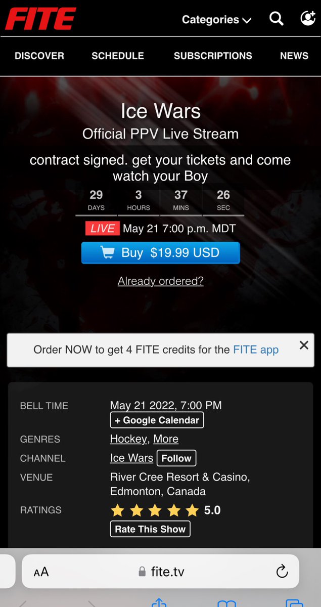 monarchs44's tweet photo. contract signed.  here we go ice wars. may 21 river cree casino.  LFG https://t.co/JFkYQeC3nu
