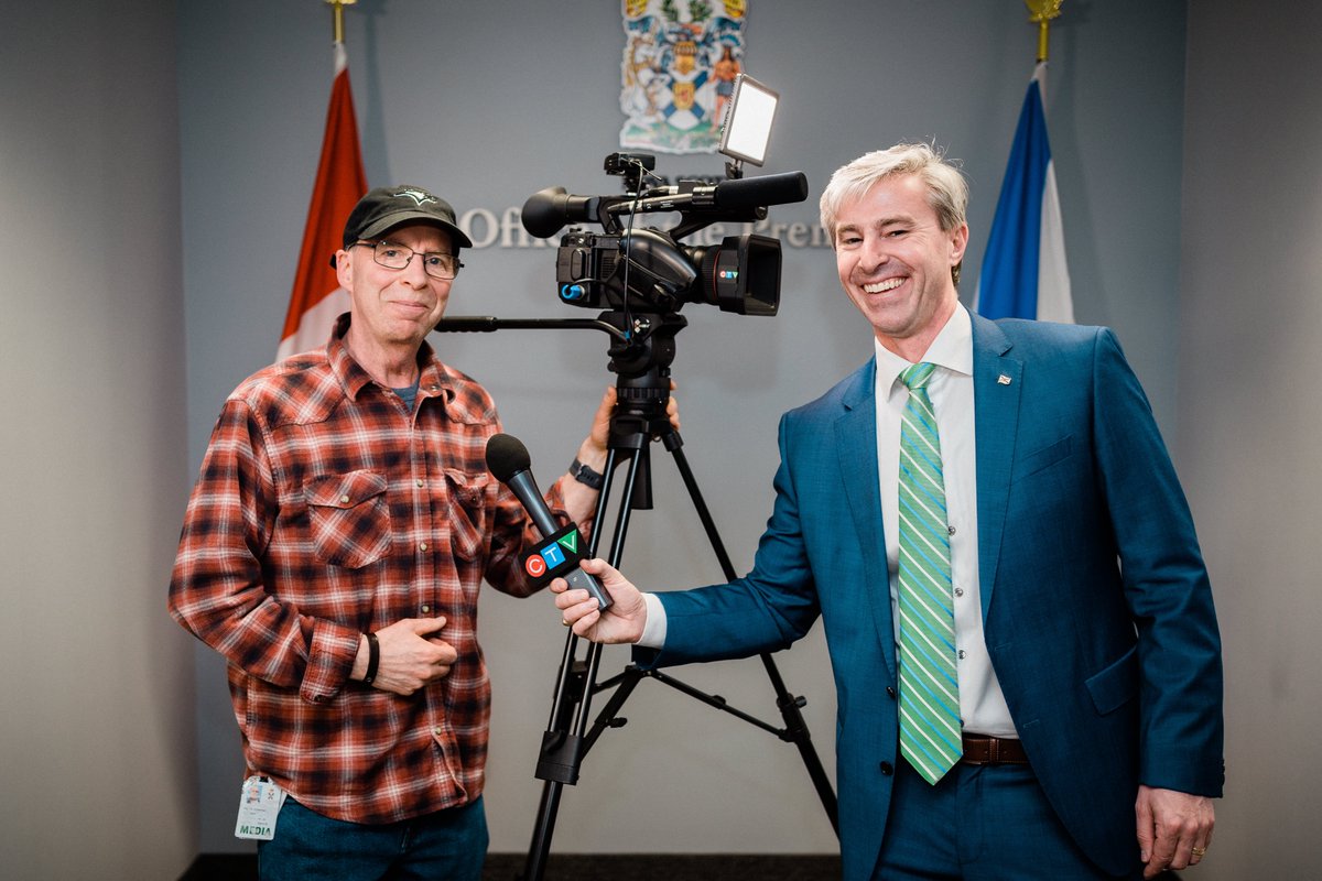 For this evening's <a href="/CTVAtlantic/">CTV News Atlantic</a> Interview with <a href="/battisctv/">Todd Battis</a>,  Paul Creelman was the talent behind the camera.

Paul's career with CTV has spanned 43 years, and tonight was his final interview.

Thanks for your continued hard work Paul, and all the best in the future!