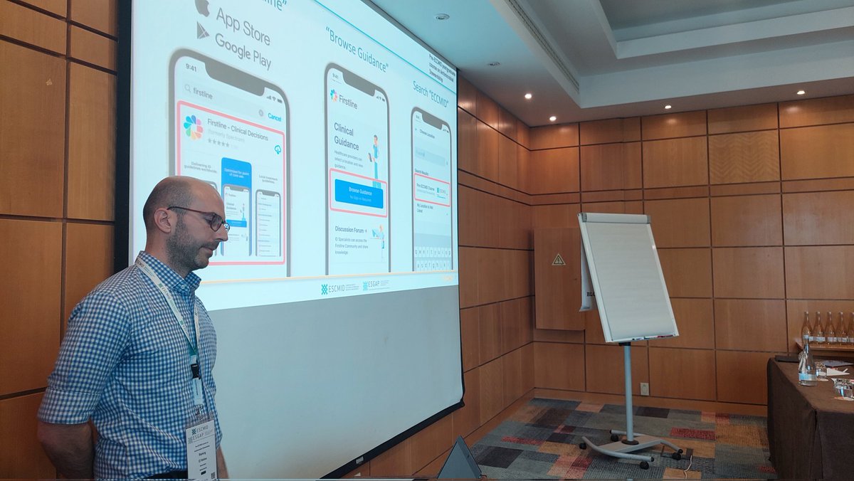 GaudCatho's tweet photo. @firstlineorg @ErasmusMC @Hopitaux_unige @UU_University @ESCMID @ThomasTangden Nice and interractive workshop today in Lisbon at the pre-eccmid AMS course ! https://t.co/mGkaaLMrAF