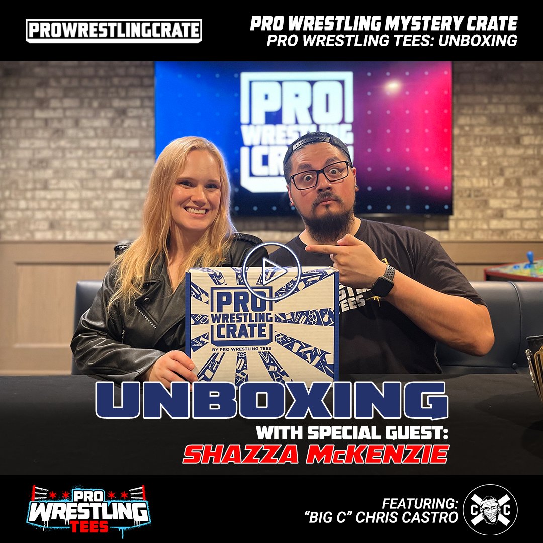 PWTees's tweet photo. Watch "Big C" Chris Castro Unbox The April 2022 Pro Wrestling Crate w/ Special Guest, Shazza McKenzie: https://t.co/HISHXaPxcX
@Shazza_McKenzie #HEARTBREAKcore @Castropollis #ProWrestlingCrate #PWC #Unboxing #PWTeesNetwork https://t.co/HeEDw1xL2F