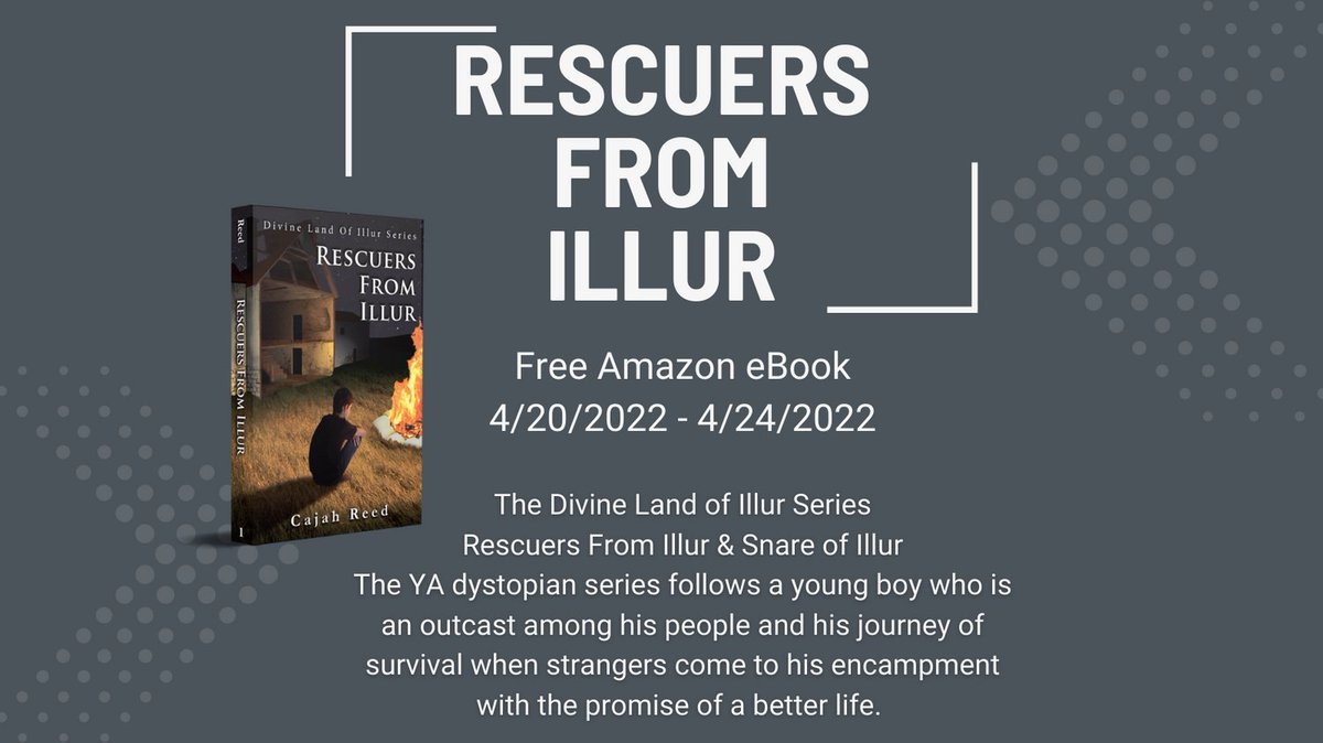 Cajah Reed (@cajahsr) on Twitter photo Rescuers From Illur: A Dystopian Novel ✨ FREE Kindle Book ✨ April 20 – April 24, 2022
amazon.com/gp/product/B09…
@KindleFreeBook @backyardBooks <a href="/4FreeKindleBook/">authorexpo.com</a>
#amazonKindle #amReading #book #bookAddict #Bookboost #bookBuzz #BookGiveaway Rescuers From Illur: A Dystopian Novel ✨ FREE Kindle Book ✨ April 20 – April 24, 2022
amazon.com/gp/product/B09…
@KindleFreeBook @backyardBooks <a href="/4FreeKindleBook/">authorexpo.com</a>
#amazonKindle #amReading #book #bookAddict #Bookboost #bookBuzz #BookGiveaway