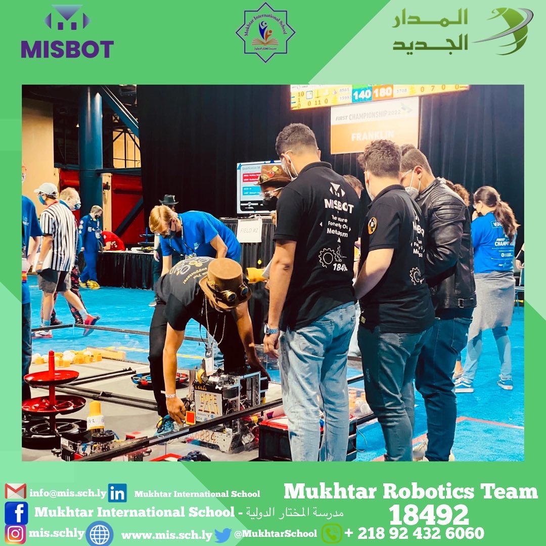 MISBOT7's tweet photo. صور اليوم الأول في بطولة العالم للروبوتات المقامة في مدينة هيوستن بأمريكا بمشاركة فريق مدرسة المختار الدولية للروبوتات🇱🇾❤️ 

الراعي الماسي للفريق - شركة #المدار_الجديد ⭐️ @AljadidAljadid
… https://t.co/n3rT3w5ega