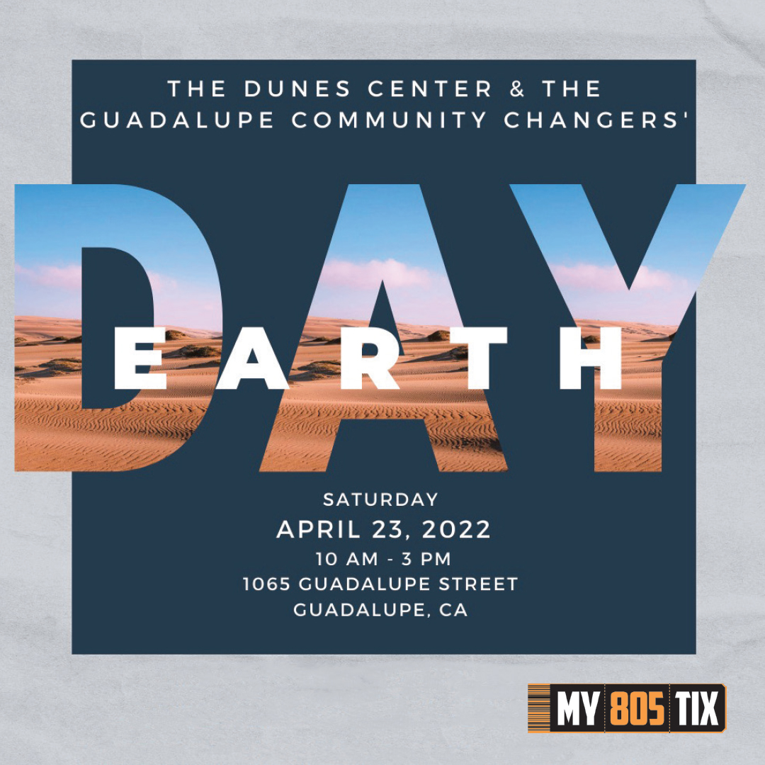Earth Day in Guadalupe, Sat. April 23 with the Guadalupe-Nipomo Dunes Center (<a href="/DunesCenter/">G-N Dunes Center</a>)! Community clean up, kids activities, informational booths, art, bonsai demonstration, Que Rollos ice cream food truck. #EarthDay #Guadalupe #DunesCenter #My805Tix
my805tix.com/e/earth-day-wi…