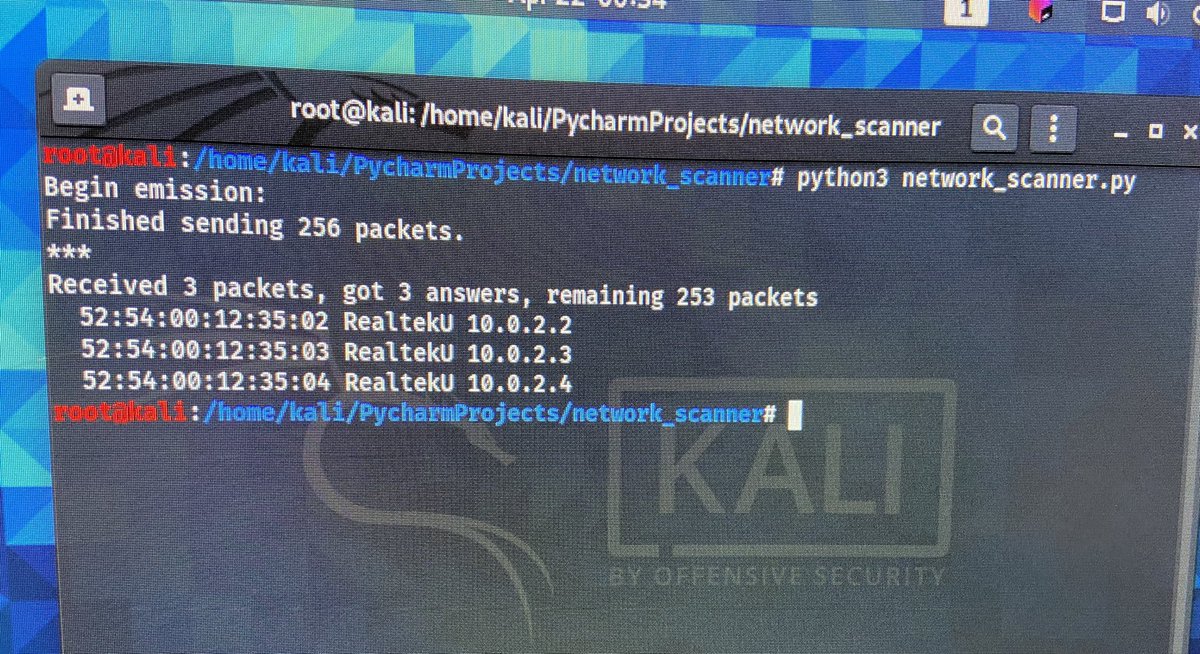 martinebran's tweet image. After trying to figure out why my short net scanner script wasn’t working I found it had been written onto a folder of #PycharmProjects and was not being handled by the IDE as a file. #python #kali #hacking #linux It’s usually something simple you overlooked